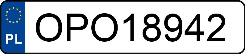 Numer rejestracyjny OPO 18942 posiada RENAULT TRAFIC - OPO18942