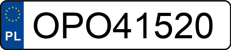 Numer rejestracyjny OPO 41520 posiada VOLKSWAGEN GOLF - OPO41520