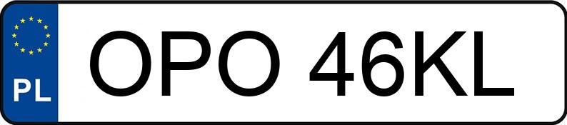 Numer rejestracyjny OPO 46KL posiada AUDI A3 1.8 Kat. MR`96 8L T Ambition - OPO46KL