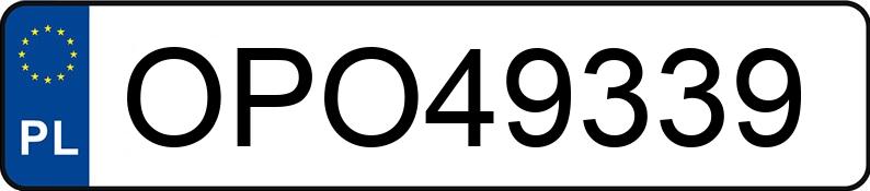 Numer rejestracyjny OPO 49339 posiada AUDI A6 Avant 2.0 TDi MR`09 E4 4F A6 Avant 2.0 TDi MR`09 E4 4F - OPO49339