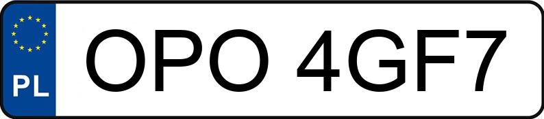 Numer rejestracyjny OPO 4GF7 posiada FIAT Cinquecento 0.9 Kat. Happy - OPO4GF7