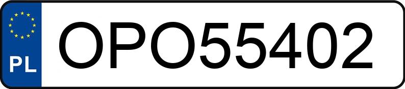 Numer rejestracyjny OPO 55402 posiada VOLKSWAGEN PASSAT - OPO55402