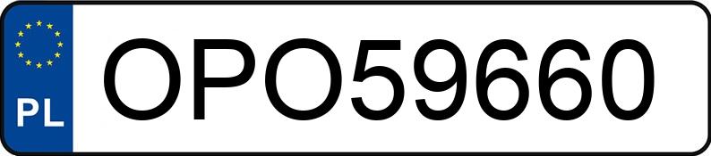 Numer rejestracyjny OPO 59660 posiada FORD MUSTANG - OPO59660