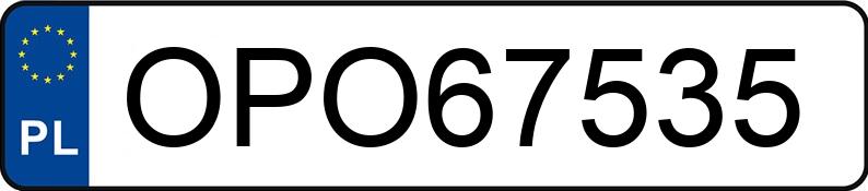 Numer rejestracyjny OPO 67535 posiada VOLVO C30 1.6 MR`06 E4 C30 1.6 MR`06 E4 - OPO67535