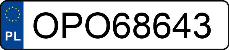 Numer rejestracyjny OPO 68643 posiada SEAT IBIZA - OPO68643