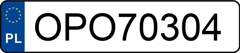 Numer rejestracyjny OPO 70304 posiada SKODA FABIA - OPO70304 Numer rejestracyjny OPO 70304 posiada SKODA FABIA - OPO70304