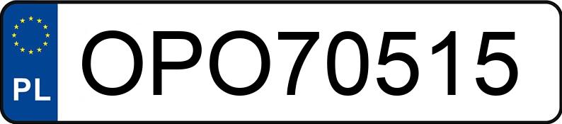 Numer rejestracyjny OPO 70515 posiada DODGE DURANGO - OPO70515