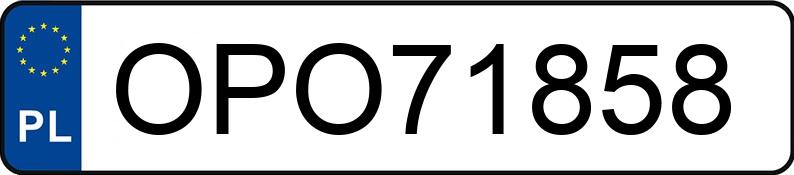 Numer rejestracyjny OPO 71858 posiada SKODA KAMIQ - OPO71858