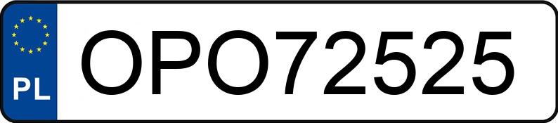 Numer rejestracyjny OPO 72525 posiada OPEL Insignia Sports Tourer 2.0 CDTI MR`08 E5 Insignia - OPO72525