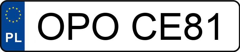 Numer rejestracyjny OPO CE81 posiada OPEL VECTRA-C-CC - OPOCE81 Numer rejestracyjny OPO CE81 posiada OPEL VECTRA-C-CC - OPOCE81
