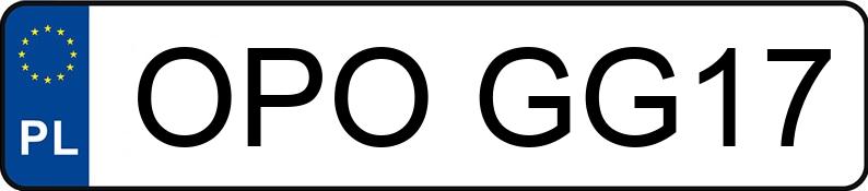 Реєстраційний номер OPO GG17 має OPEL Corsa B 1.2i Kat. MR`93 City - OPOGG17