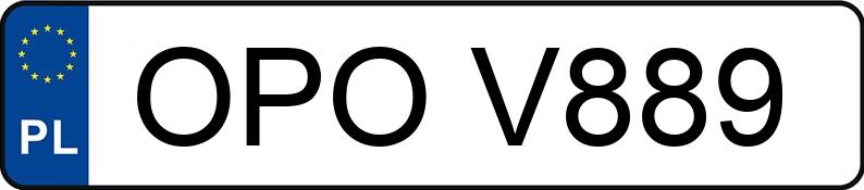 Numer rejestracyjny OPO V889 posiada VOLKSWAGEN T4 - OPOV889