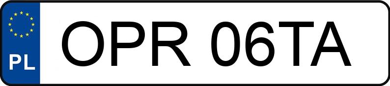 Numer rejestracyjny OPR 06TA posiada SKODA OCTAVIA - OPR06TA