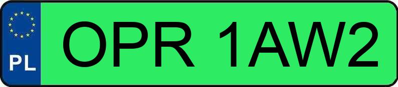 Numer rejestracyjny OPR 1AW2 posiada TESLA - OPR1AW2 Numer rejestracyjny OPR 1AW2 posiada TESLA - OPR1AW2
