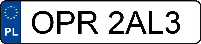 Numer rejestracyjny OPR 2AL3 posiada BMW 320 Diesel DPF MR`04 E4 E90 320 Diesel DPF MR`04 E4 E90 - OPR2AL3