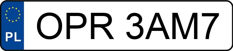 Numer rejestracyjny OPR 3AM7 posiada SKODA KAMIQ - OPR3AM7