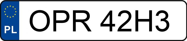 Numer rejestracyjny OPR 42H3 posiada AUDI A4 2.0 Kat. MR`05 E4 8E A4 2.0 Kat. MR`05 E4 8E - OPR42H3