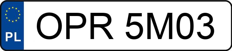 Numer rejestracyjny OPR 5M03 posiada VOLKSWAGEN POLO - OPR5M03