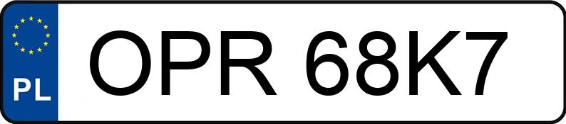 Numer rejestracyjny OPR 68K7 posiada KIA Sportage 1.6 CRDi MR`19 E6d M - OPR68K7 Numer rejestracyjny OPR 68K7 posiada KIA Sportage 1.6 CRDi MR`19 E6d M - OPR68K7