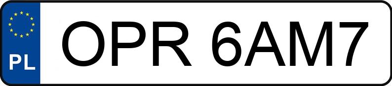 Numer rejestracyjny OPR 6AM7 posiada AUDI A6 AVANT - OPR6AM7