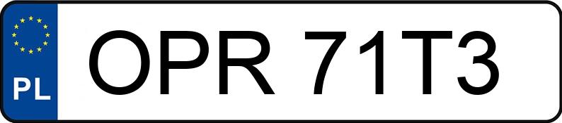 Numer rejestracyjny OPR 71T3 posiada HYUNDAI Coupe Kat. MR`02 E3 GLS - OPR71T3