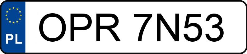 Numer rejestracyjny OPR 7N53 posiada OPEL VIVARO - OPR7N53