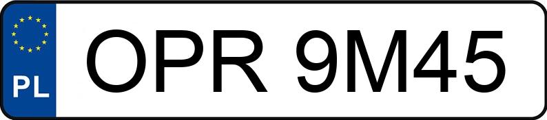 Numer rejestracyjny OPR 9M45 posiada BMW 528I - OPR9M45