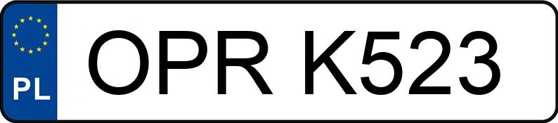 Numer rejestracyjny OPR K523 posiada RENAULT CLIO - OPRK523 Numer rejestracyjny OPR K523 posiada RENAULT CLIO - OPRK523