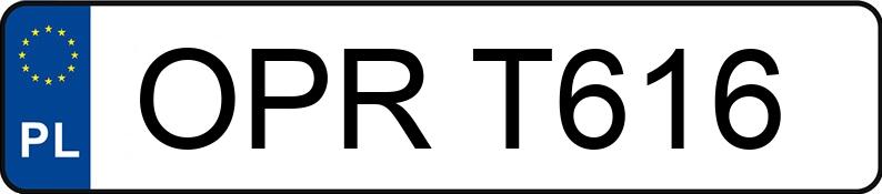 Il numero di registrazione OPR T616 ha VOLKSWAGEN Polo III 1.4 Kat. MR`94 60 - OPRT616