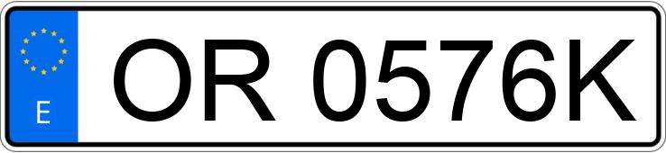 Numer rejestracyjny OR0576K posiada OPEL VECTRA