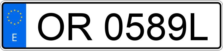 Numer rejestracyjny OR0589L posiada CITROEN AX