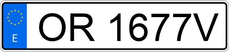 Numer rejestracyjny OR1677V posiada BMW SERIE 3