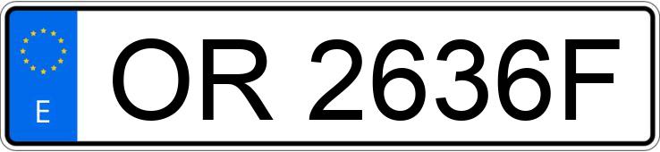 Numer rejestracyjny OR2636F posiada OPEL ASCONA