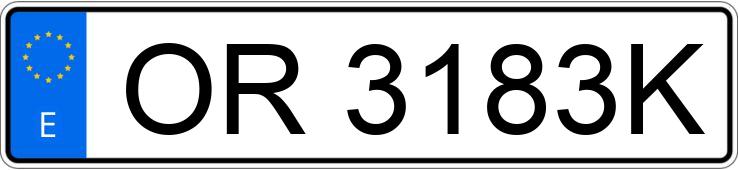 Numer rejestracyjny OR3183K posiada PEUGEOT 405 GR 1.9