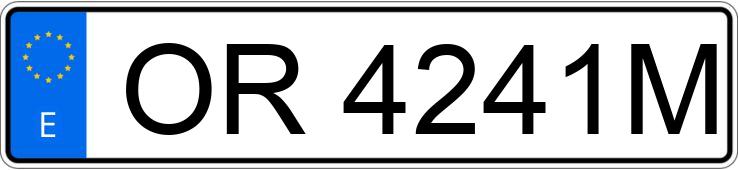 Numer rejestracyjny OR4241M posiada PEUGEOT 309