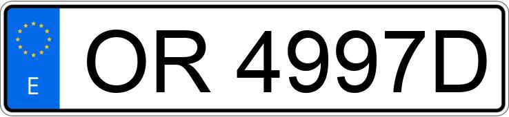Numer rejestracyjny OR4997D posiada SEAT 124 Numer rejestracyjny OR4997D posiada SEAT 124
