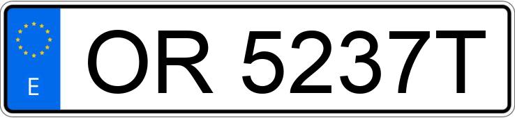 Numer rejestracyjny OR5237T posiada BMW SERIE 3