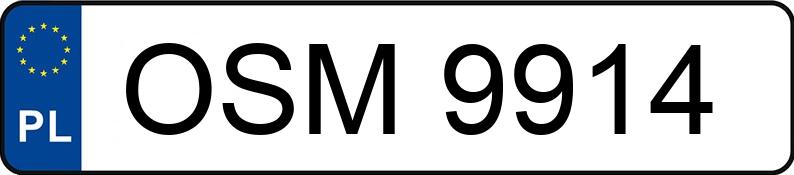 Numer rejestracyjny OSM 9914 posiada DAEWOO Espero 1.5 16V Kat. GLX - OSM9914