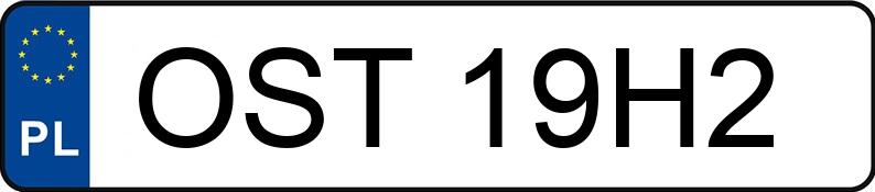 Numer rejestracyjny OST 19H2 posiada AUDI A4 Avant 1.8 TFSI Kat. MR`07 E4 B8 A4 Avant 1.8 TFSI Kat. MR`07 E4 B8 - OST19H2