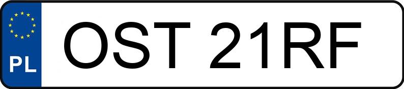 Numer rejestracyjny OST 21RF posiada AUDI A4 1.9 TDI - OST21RF