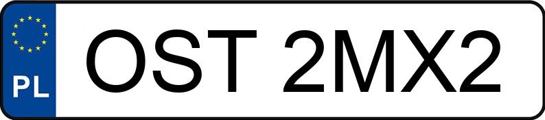 Registreringsnummeret OST 2MX2 har VOLKSWAGEN PASSAT - OST2MX2