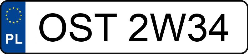 Numer rejestracyjny OST 2W34 posiada VOLKSWAGEN Passat B6 1.6 MR`05 E4 Sportline Tiptronic - OST2W34