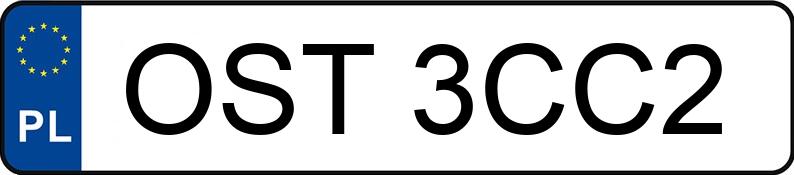 Pirat drogowy w pojeździe o numerach rejestracyjnych OST3CC2 Pirat drogowy w pojeździe o numerach rejestracyjnych OST3CC2