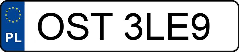 Numer rejestracyjny OST 3LE9 posiada BMW 520 Diesel MR`16 E6 G30 xDrive Steptronic - OST3LE9