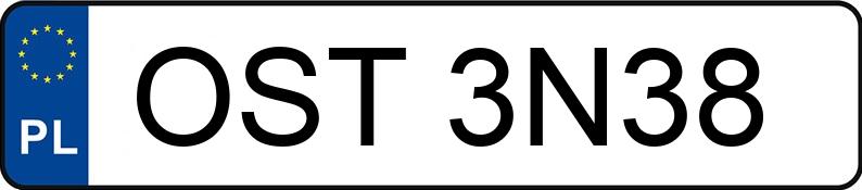 Numer rejestracyjny OST 3N38 posiada BMW 316i Kat. MR`98 E46 316i Kat. MR`98 E46 - OST3N38