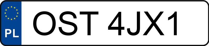 Numer rejestracyjny OST 4JX1 posiada SEAT Altea XL 1.9 TDI MR`07 E4 5P1 Stylance DSG - OST4JX1