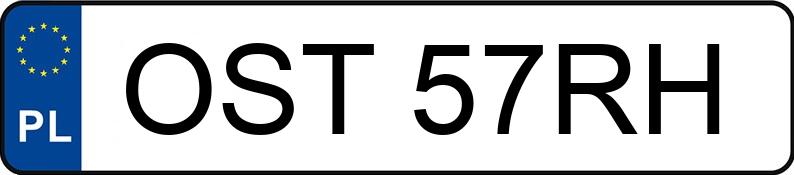 Numer rejestracyjny OST 57RH posiada VOLKSWAGEN POLO - OST57RH