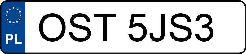 Numer rejestracyjny OST 5JS3 posiada DAIHATSU Feroza 1.6 EL II - OST5JS3