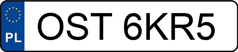 Numer rejestracyjny OST 6KR5 posiada AUDI A4 - OST6KR5 Numer rejestracyjny OST 6KR5 posiada AUDI A4 - OST6KR5
