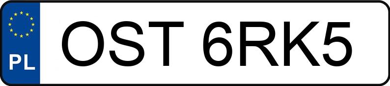 Numer rejestracyjny OST 6RK5 posiada AUDI A3 - OST6RK5 Numer rejestracyjny OST 6RK5 posiada AUDI A3 - OST6RK5